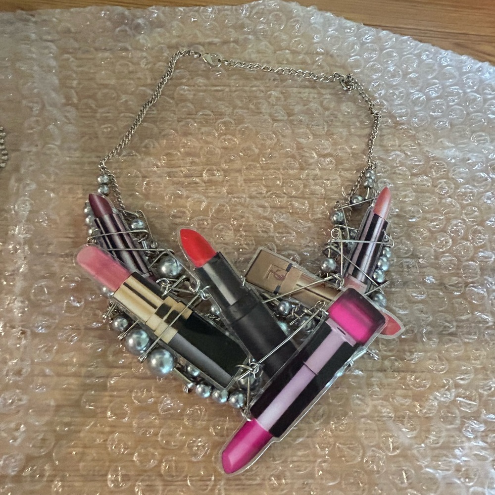 Realm by Jesse Walker lipstick necklace